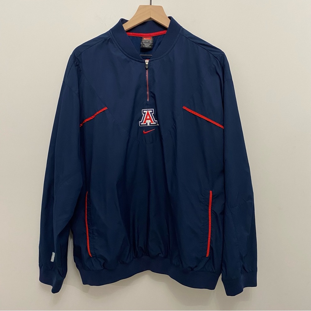 Vintage Nike Clima-Fit Mens Large Arizona Wildcats Center Swoosh 90s Windbreaker - Picture 14 of 15